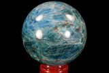Bright Blue Apatite Sphere - Madagascar #90192-1